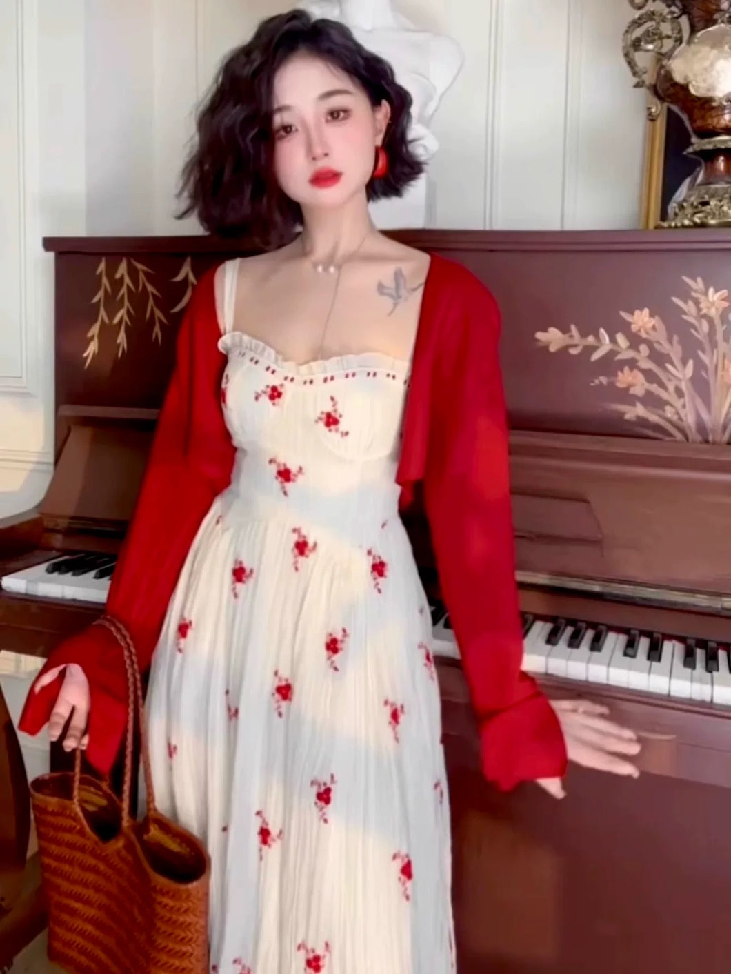 SS25 Queen of Hearts Embroidered Dress