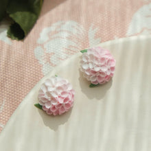 Load image into Gallery viewer, Hydrangea Clay Ear Studs
