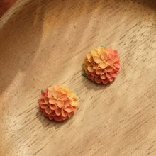Load image into Gallery viewer, Hydrangea Clay Ear Studs
