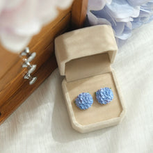 Load image into Gallery viewer, Hydrangea Clay Ear Studs
