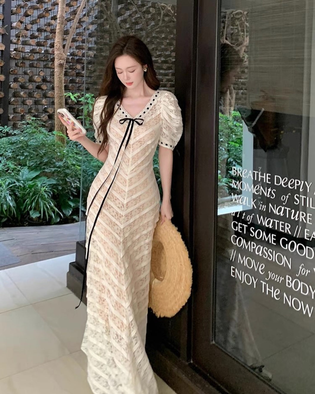 Resort25 White Queen Lace Maxi Dress