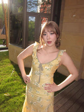 Load image into Gallery viewer, SS25 June Embroidered Dress Yellow
