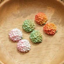 Load image into Gallery viewer, Hydrangea Clay Ear Studs
