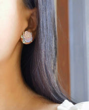Load image into Gallery viewer, iridescent Clay Ear Studs
