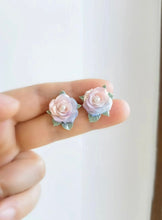 Load image into Gallery viewer, iridescent Clay Ear Studs
