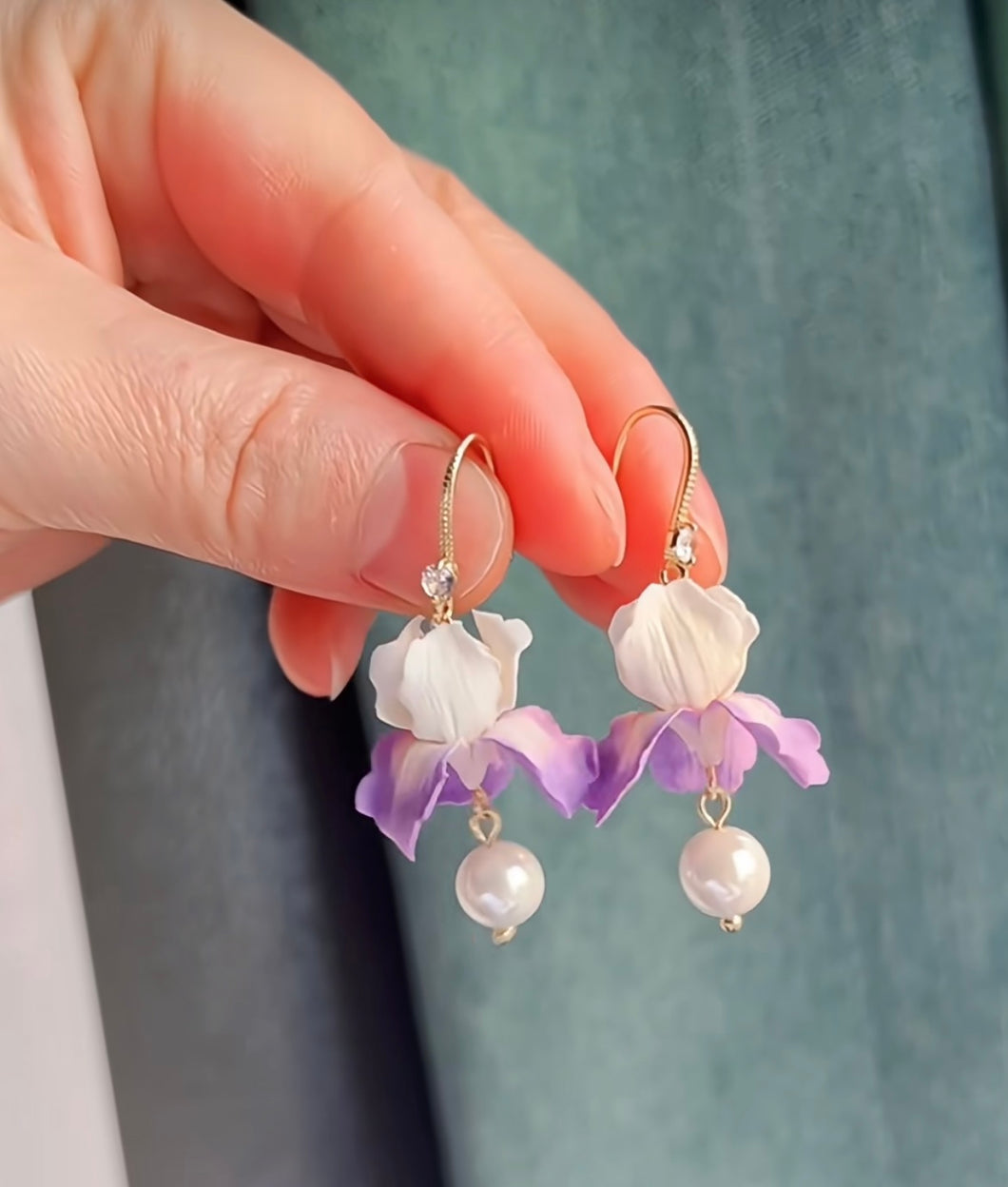 Iris Clay Earrings